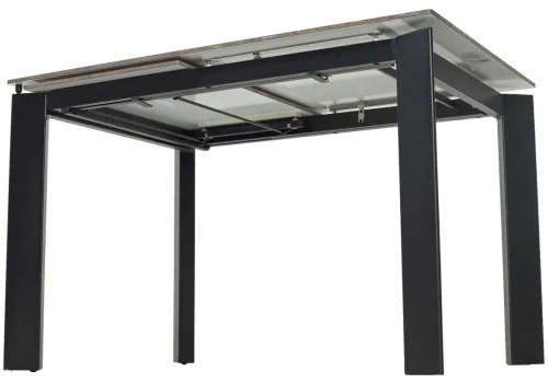 Керамический стол Corner 120 gloss amber jade solid ceramic / black 593875 Woodville столешница бежевая из керамика фото 7
