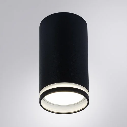 Светильник накладной Imai A2266PL-1BK Arte Lamp чёрный 1 лампа, основание чёрное в стиле современный круглый