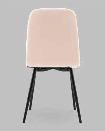 Стул Easy new велюр бежевый УТ000041665 Stool Group, бежевый/велюр, ножки/металл/чёрный, размеры - ***** фото 4