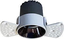 Светильник точечный LED Mortise 4426-1C Favourite белый 1 лампа, основание чёрное в стиле хай-тек современный для затирки