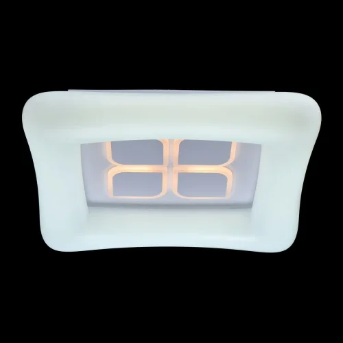 Люстра потолочная LED с пультом Эрида 706010801 DeMarkt белая на 1 лампу, основание белое в стиле хай-тек с пультом фото 3