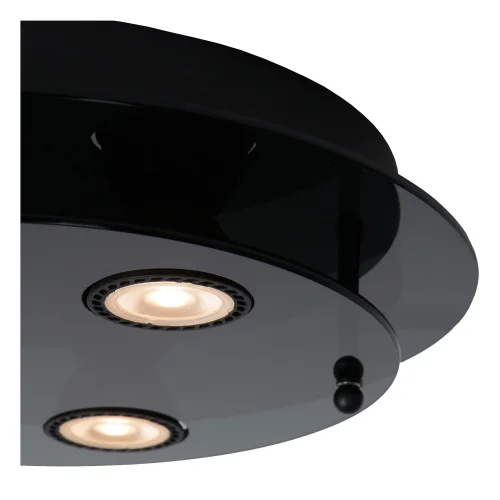 Светильник потолочный Okno 79181/13/30 Lucide чёрный 3 лампы, основание чёрное в стиле современный  фото 4