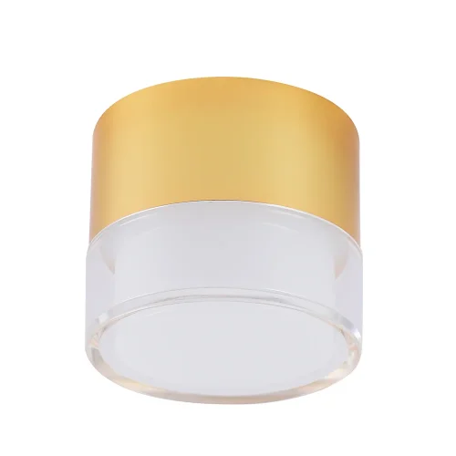 Светильник накладной LED CLT 139C80 GO 4000K Crystal Lux прозрачный 1 лампа, основание золотое в стиле современный круглый фото 2