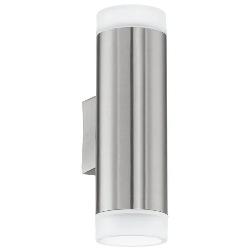 Настенный светильник LED 92736 RIGA-LED Eglo уличный IP44 серый 2 лампы, плафон серый в стиле модерн GU10