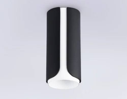 Светильник накладной TN51589 Ambrella light чёрный 1 лампа, основание чёрное в стиле современный хай-тек круглый фото 2