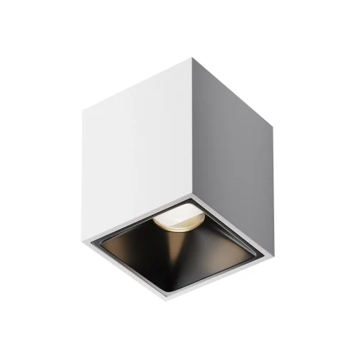 Светильник накладной LED Alfa LED C065CL-8W4K-SQ-WB Maytoni белый на 1 лампу, основание белое в стиле современный хай-тек квадратный