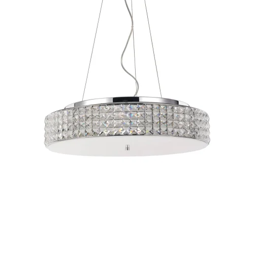 Люстра подвесная ROMA SP9 Ideal Lux прозрачная на 9 ламп, основание хром в стиле современный  фото 2