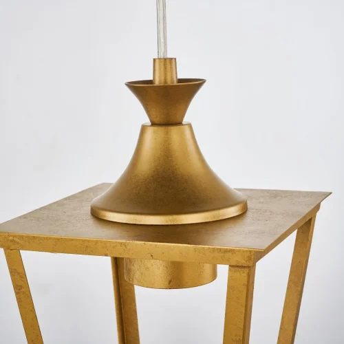Светильник подвесной Lampion 4003-1P Favourite прозрачный 1 лампа, основание золотое в стиле классика  фото 5
