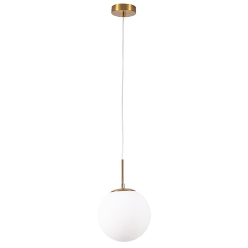 Светильник подвесной Volare A1563SP-1PB Arte Lamp белый 1 лампа, основание медь в стиле модерн 