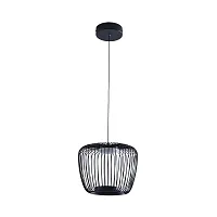 Светильник подвесной LED Flare A3529SP-12BK Arte Lamp чёрный на 1 лампу, основание чёрное в стиле современный хай-тек 