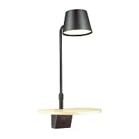 Бра с выключателем LED с usb Sven 4163/6WL Odeon Light чёрный на 1 лампу, основание чёрное в стиле современный 