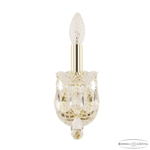 Бра 116B/1/141 G Bohemia Ivele Crystal без плафона на 1 лампа, основание золотое прозрачное в стиле классический sp фото 2