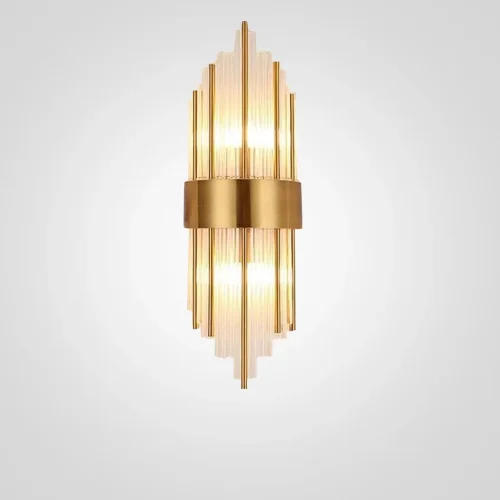 Бра Empire 108177-22 ImperiumLoft прозрачный на 2 лампы, основание золотое в стиле современный арт-деко 