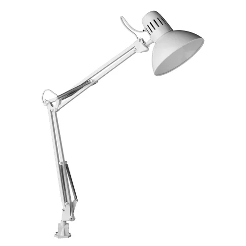 Настольная лампа на струбцине Senior A6068LT-1WH Arte Lamp белая 1 лампа, основание белое полимер в стиле современный 