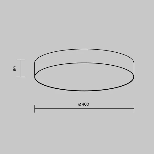 Светильник потолочный LED Zon C032CL-45W2.7K-RD-MG Maytoni белый на 1 лампу, основание матовое золото в стиле современный хай-тек круглый фото 9