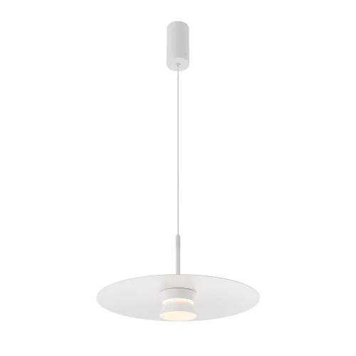 Светильник подвесной LED Platte MOD352PL-L10W3K Maytoni белый на 1 лампу, основание белое в стиле современный хай-тек 