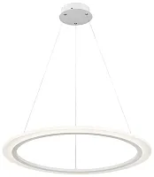 Светильник подвесной LED CERO WE409.01.023 Wertmark белый на 1 лампу, основание белое в стиле хай-тек кольца