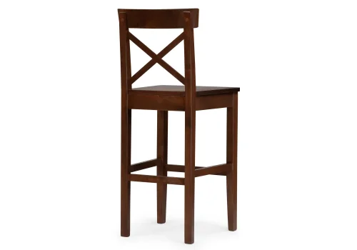 Полубарный стул Алзе темный орех 527071 Woodville, коричневый/, ножки/массив березы дерево/орех, размеры - ****400*450 фото 4