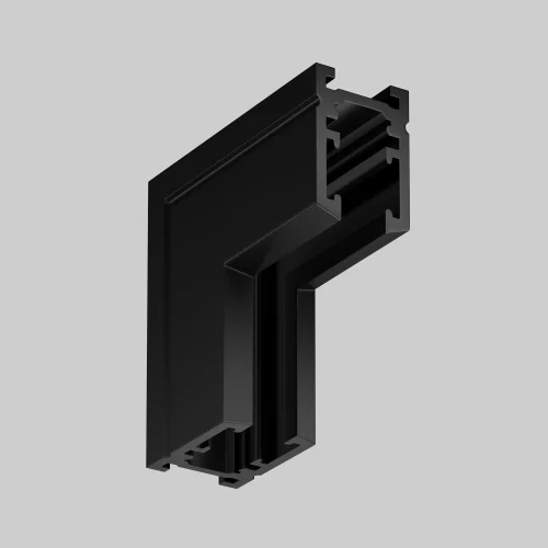 Коннектор угловой внутренний, накладной Magnetic track system Levity TRA184ICL-11B Maytoni чёрный в стиле современный хай-тек для светильников серии Magnetic track system Levity накладной levity магнитная фото 2