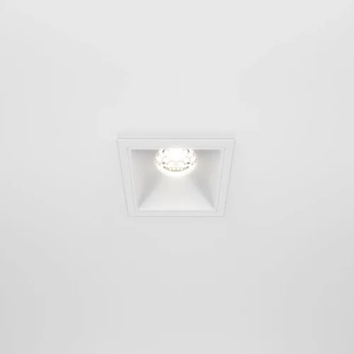 Светильник точечный Alfa LED DL043-01-10W4K-SQ-W Maytoni белый на 1 лампу, основание белое в стиле современный фото 5