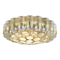 Светильник потолочный Accord SL1662.302.19 ST-Luce прозрачный на 19 ламп, основание латунь в стиле современный 
