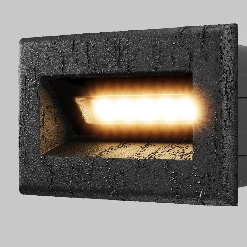 Подсветка для лестниц LED Bosca O045SL-L3B3K Maytoni уличный IP65 чёрный на 1 лампу, плафон чёрный в стиле современный хай-тек LED фото 14
