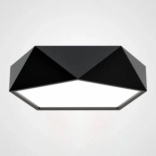 Светильник потолочный LED GEOMETRIC Black D50 185378-26 ImperiumLoft белый 1 лампа, основание чёрное в стиле современный скандинавский 