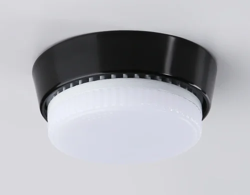 Светильник накладной G10189 Ambrella light чёрный 1 лампа, основание чёрное в стиле современный хай-тек круглый фото 3