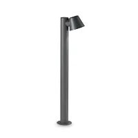 Парковый светильник GAS PT1 ANTRACITE Ideal Lux уличный IP43 чёрный серый 1 лампа, плафон чёрный в стиле современный GU10