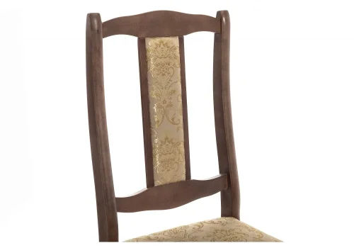 Деревянный стул Киприан 339020 Woodville, бежевый/ткань, ножки/дерево/орех, размеры - ****420*510 фото 6