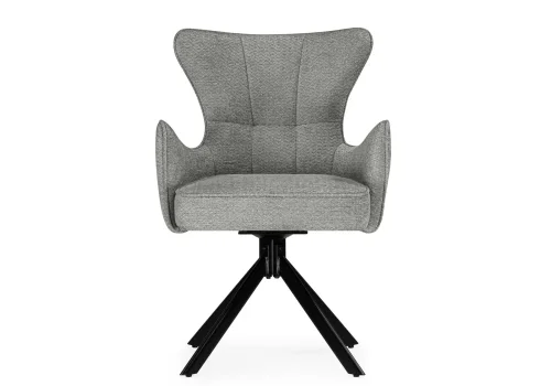 Стул на металлокаркасе Atlanta gray / black 15832 Woodville, серый/ткань, ножки/металл/чёрный, размеры - ****590*650мм фото 3