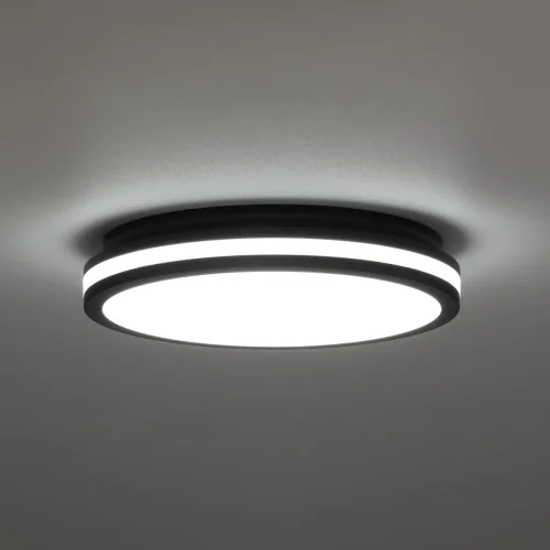 Светильник потолочный LED Luns CL711021V Citilux белый 1 лампа, основание чёрное в стиле современный круглый фото 6