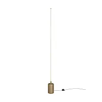 Торшер LED Flow MOD147FL-L20BSK1 Maytoni  белый 1 лампа, основание латунь в стиле минимализм хай-тек
