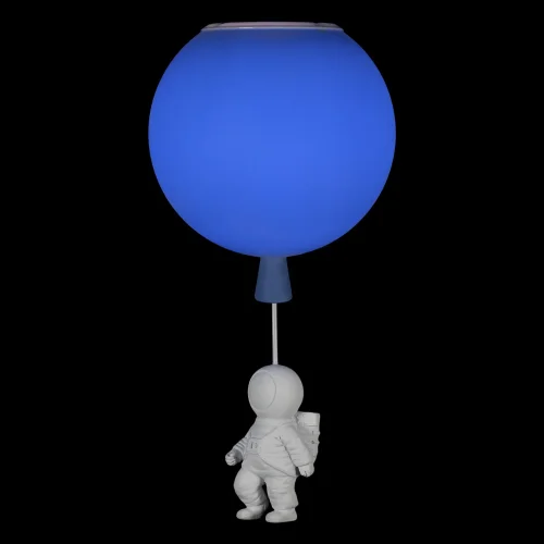 Светильник потолочный Cosmo 10044/250 Blue LOFT IT синий 1 лампа, основание белое в стиле модерн космонавт фото 4