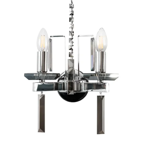 Бра MARRON AP2 CHROME Crystal Lux без плафона на 2 лампы, основание хром в стиле современный фото 2