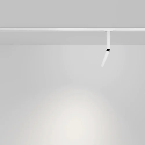 Трековый светильник LED Single phase track system Unity TR142-1-6W3K-W Maytoni белый для шинопроводов серии Single phase track system Unity белый фото 4