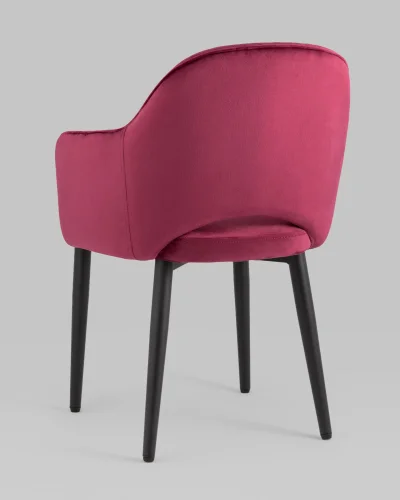 Стул Венера диамант NEW, велюр бордовый NP УТ000038255 Stool Group, /, ножки//чёрный, размеры - *820***585*645 фото 5
