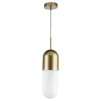 Светильник подвесной Ramo 690113 Lightstar белый 1 лампа, основание матовое золото в стиле современный 