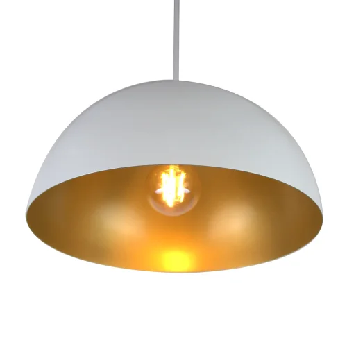 Светильник подвесной Amber 30 LH032019 LightHall белый на 1 лампу, основание белое в стиле лофт фото 3