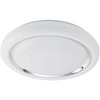 Светильник потолочный LED CAPASSO 96024 Eglo белый хром серый 1 лампа, основание белое в стиле минимализм модерн 