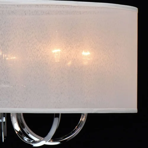 Люстра подвесная Палермо 386017205 Chiaro белая на 5 ламп, основание хром в стиле классический  фото 5