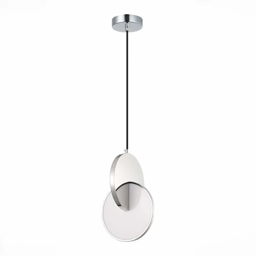 Светильник подвесной LED Eclisse SL6107.113.01 ST-Luce белый 1 лампа, основание хром в стиле современный  фото 2