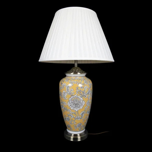 Настольная лампа Millefleurs 10266T/L LOFT IT бежевая 1 лампа, основание жёлтое керамика в стиле классический современный  фото 2
