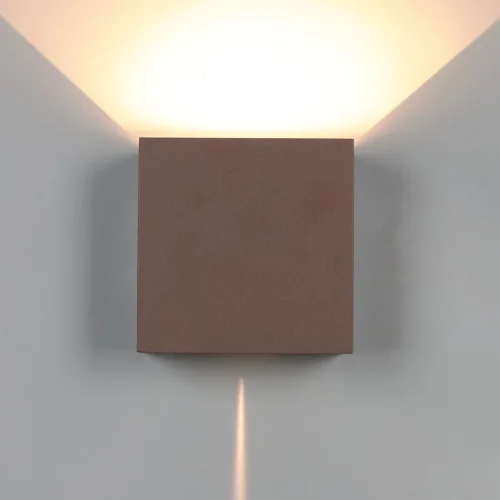 Настенный светильник LED Davos 7438 Mantra уличный IP54 коричневый 1 лампа, плафон коричневый в стиле хай-тек современный LED фото 3