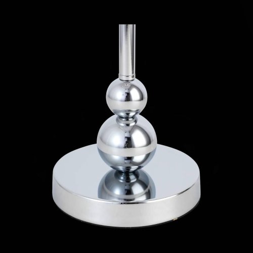 Настольная лампа Pazione SLE107104-01 Evoluce серебряная серая 1 лампа, основание хром металл в стиле современный  фото 2