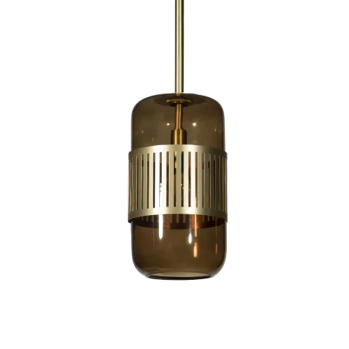Светильник подвесной Hudson 10098P LOFT IT янтарный 1 лампа, основание золотое в стиле современный  фото 2