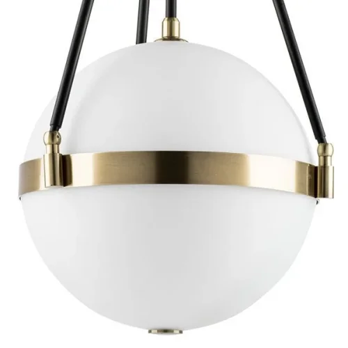 Светильник подвесной Modena 816037 Lightstar белый 3 лампы, основание чёрное в стиле арт-деко  фото 3