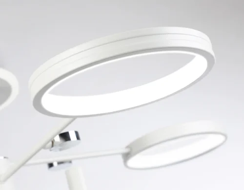 Светильник потолочный LED с пультом FL51648 Ambrella light белый 1 лампа, основание белое в стиле современный хай-тек с пультом фото 7