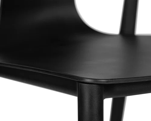 Стул обеденный 669PP-LMZL ADAM, цвет сиденья черный, цвет основания черный Dobrin, /, ножки/пластик/чёрный, размеры - *875***440*535 фото 7