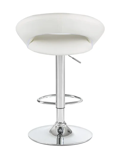 Стул барный набор 2 шт. SET-2 5001-LM MIRA , цвет сиденья белый, цвет основания хром Dobrin, /экокожа, ножки/металл/хром, размеры - 790*1020***535*470 фото 6 Стул барный набор 2 шт. SET-2 5001-LM MIRA , цвет сиденья белый, цвет основания хром Dobrin, /экокожа, ножки/металл/хром, размеры - 790*1020***535*470 фото 6
